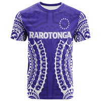 Custom Cook Islands Rarotonga T Shirt Purple Tribal Pattern LT12 Purple - Polynesian Pride