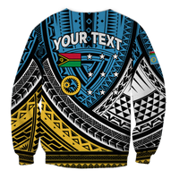 (Custom Personalised) Vanuatu Sanma Province Tribal Pattern Sweatshirt - LT12 - Polynesian Pride