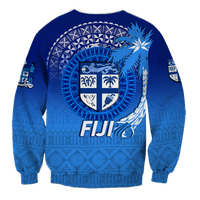 Fiji Tapa Tribal Coconut Tree Sweatshirt - LT12 - Polynesian Pride