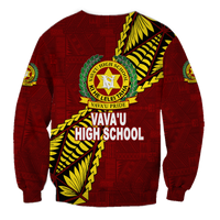 Tonga Vava'u High School Tongan Patterns Sweatshirt - LT12 - Polynesian Pride