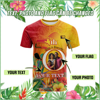 Polynesian Pride Papua New Guinea Independence T Shirt Custom Photo, Plumeria & Provinces Flags CTM14 - Polynesian Pride