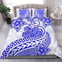 Polynesian Tribal Tattoo Retro Bedding Set Blue Screen Color LT9 Blue - Polynesian Pride