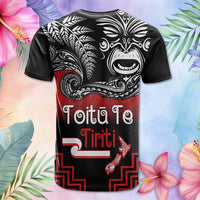 Custom Photo Aotearoa Toitu Te Tiriti T Shirt New Zealand Honour the Treaty - Fight Together CTM03 - Polynesian Pride