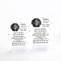 Custom Photo New Zealand ANZAC Day Memorial Acrylic Plaque We Will Remember You