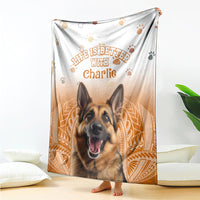 Custom Pet Photo Life Is Better With - National Pet Day Blanket Polynesian Pattern CTM05 - Polynesian Pride