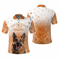 Custom Pet Photo Life Is Better With - National Pet Day Polo Shirt Polynesian Pattern