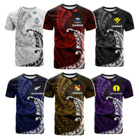 Custom AAPI Heritage Month T Shirt Polynesian Tribal Wave CTM05