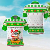 Custom Christmas Hawaii Symbols Polo Shirt Polynesian Tribal Pattern CTM05