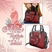 Custom Photo Happy Mother's Day Shoulder Handbag Polynesian Pattern CTM05 One Size Multicolor - Polynesian Pride
