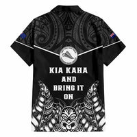 Custom Photo New Zealand Fern Rugby Hawaiian Shirt Maori Pattern CTM05 - Polynesian Pride