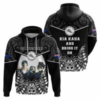 Custom Photo New Zealand Fern Rugby Hoodie Maori Pattern CTM05 - Polynesian Pride