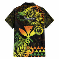 Custom Hawaii Symbols Hawaiian Shirt Plumeria Kakau Polynesian Tribal