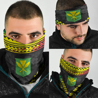 Custom Polynesia Neck Gaiter Coat Of Arms Polynesian Tribal Pattern CTM05