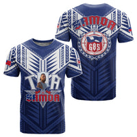 Custom Photo Toa Samoa Rugby T shirt Samoan Pride With Tribal Pattern