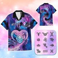 Custom Zodiac Signs Hawaiian Shirt With Polynesian Pattern CTM05 Galaxy - Polynesian Pride