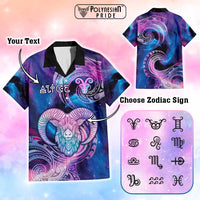 Custom Zodiac Signs Hawaiian Shirt With Polynesian Pattern CTM05 - Polynesian Pride