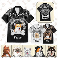 Custom Dog Hawaiian Shirt With Polynesian Pattern CTM05 Multicolor - Polynesian Pride