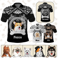 Custom Dog Polo Shirt With Polynesian Pattern CTM05 Multicolor - Polynesian Pride