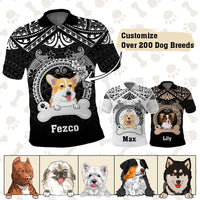 Custom Dog Polo Shirt With Polynesian Pattern CTM05 - Polynesian Pride