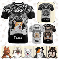 Custom Dog T Shirt With Polynesian Pattern CTM05 Multicolor - Polynesian Pride