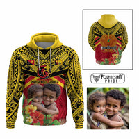 Custom Photo Provinces of Papua New Guinea 50th Years Hoodie Hapi De bilong Indipendens