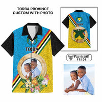 Torba Province Custom Hawaiian Shirt With Photo Vanuatuan Boar's Tusk Flag Multicolored