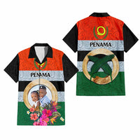 Penama Province Custom Hawaiian Shirt With Photo Vanuatuan Boar's Tusk Flag Multicolored