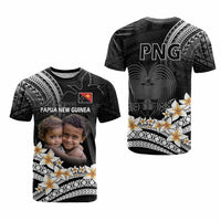 Custom Photo Papua New Guinea Provinces T Shirt Bird of Paradise with Black Polynesian Tribal CTM09 - Polynesian Pride
