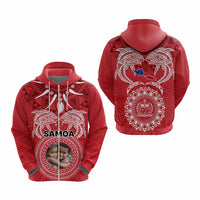 Custom Photo Samoa Hoodie Polynesian Fish Tattoo and Boar Tusk Art CTM09 - Polynesian Pride