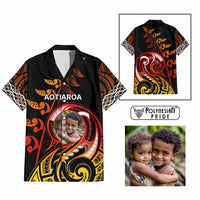 Custom New Zealand Hawaiian Shirt Aotearoa Symbols with Maori Fern Reggae Arty Color