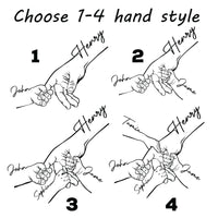 Custom Father's Day Fist Bump Dad and Baby Hands Holding Polo Shirt - Plumeria Floral Tribal Tattoo Unique