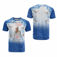 Custom Photo Memorial Forever in our Heart T Shirt Mixed Polynesian Pattern