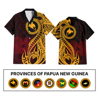 Custom Provinces of Papua New Guinea Hawaiian Shirt Bird of Paradise Polynesian Tribal CTM09 Multicolor - Polynesian Pride