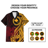 Custom Provinces of Papua New Guinea Hawaiian Shirt Bird of Paradise Polynesian Tribal CTM09 - Polynesian Pride