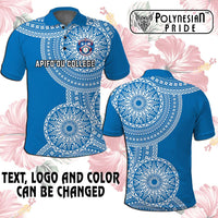 Custom Tonga Schools Polo Shirt Tongan Schools Logo With Ngatu Pattern