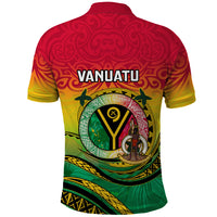 Custom Vanuatu Provinces Polo Shirt Coat Of Arms Mix Flag - Polynesian Pride