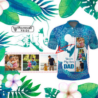 Custom Photo Polynesia Father's Day Polo Shirt Dad You Are My Hero