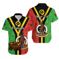 Personalised Vanuatu Kava Bowl Matching Hawaiian Shirt and Dress Sand Drawing Flag LT14 No Dress Art - Polynesian Pride