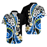 Plumeria Polynesian Matching Dress and Hawaiian Shirt Trending Blue LT6 - Polynesian Pride