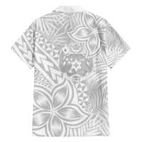 Personalised Tonga White Sunday Hawaiian Shirt Tropical LT9