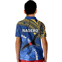 Nauru Coat of Arms Polo Shirt Polynesian With Frigatebird LT9