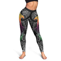 Polynesia Butterfly Tribal Tattoo Leggings - Polynesian Pattern LT05