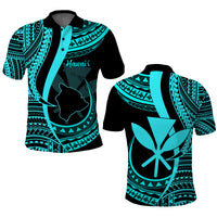 Custom Hawaii Polo Shirt Hawaii Islands Map With Kanaka Maoli CTM14