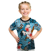 (Custom Personalised) Hammerhead Shark T Shirt Kid Hawaii Style Blue LT6 Youth XL Size14 - Polynesian Pride