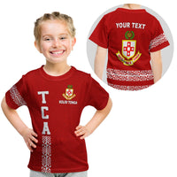 (Custom Personalised) Kolisi Tonga T Shirt Kid - Tca LT13 Youth XL Size14 - Polynesian Pride