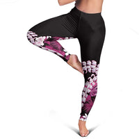 Akala Aloha Hawaii Lei Leggings Tropical Flowers Elegant Vibe - Polynesian Pride