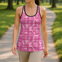 Alaka Hawaii Breadfruit Palaka Motifs Hollow Tank Top