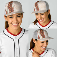 Aloha Hawaii Mikioi Lei Baseball Net Cap Beige Tropical Flower Pattern - Polynesian Pride