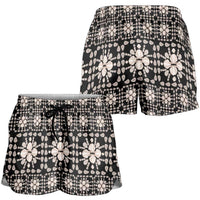 Aloha Hawaii Shell Quilt Shorts for Women Seamless Style - Polynesian Pride