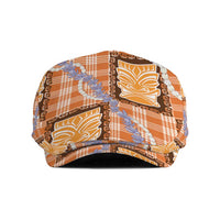 Aloha Hawaii Tiki Palaka Motifs Jeff Hat Honohono Lei Orange Elegant Vibes LT14 Orange - Polynesian Pride
